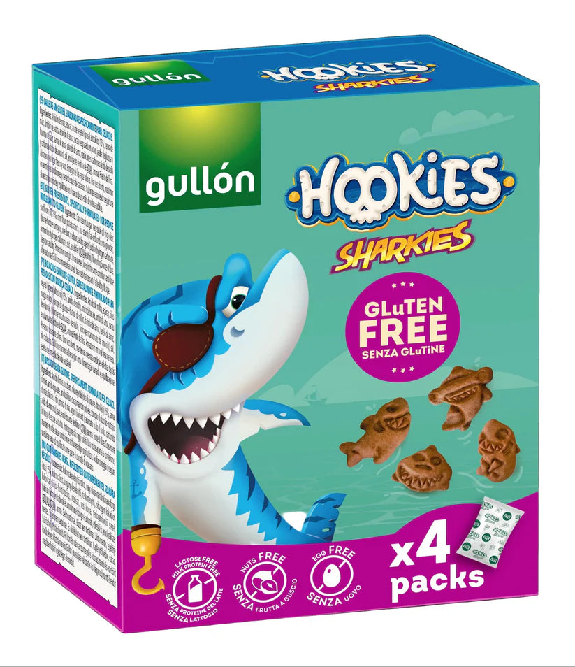Gullón Hookies Sharkies glutenfrei 5 x 160g
