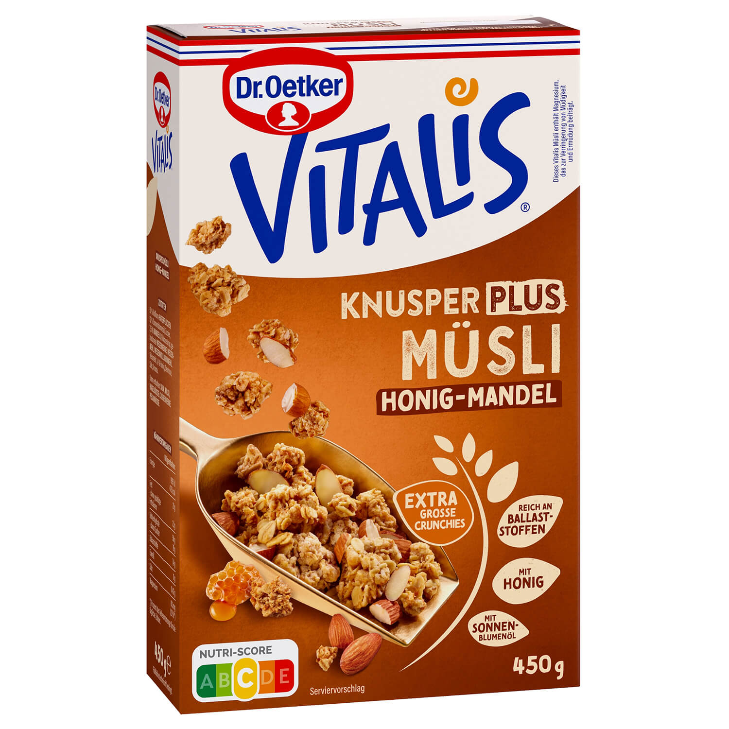 Dr. Oetker Vitalis KnusperPlus Honig-Mandel 450 g