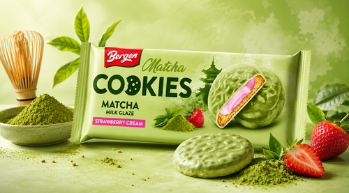 Bergen Cookies Matcha Strawberry Cream 96 g