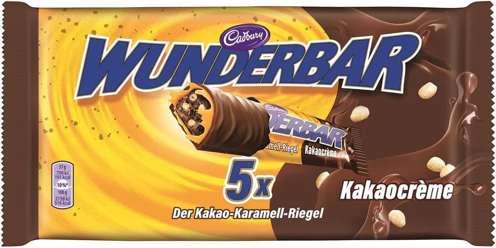 Cadbury Wunderbar Kakaocreme 5 x 37 g