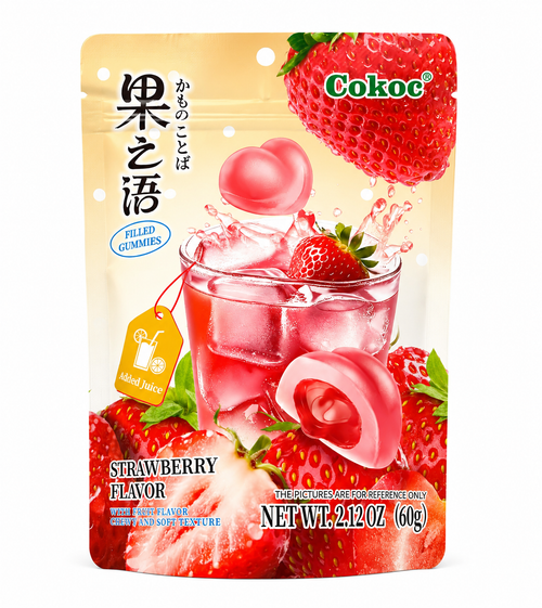 Cokoc Strawberry Filled Gummies 60 g