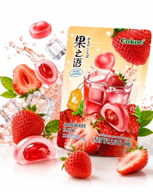 Cokoc Strawberry Filled Gummies 60 g
