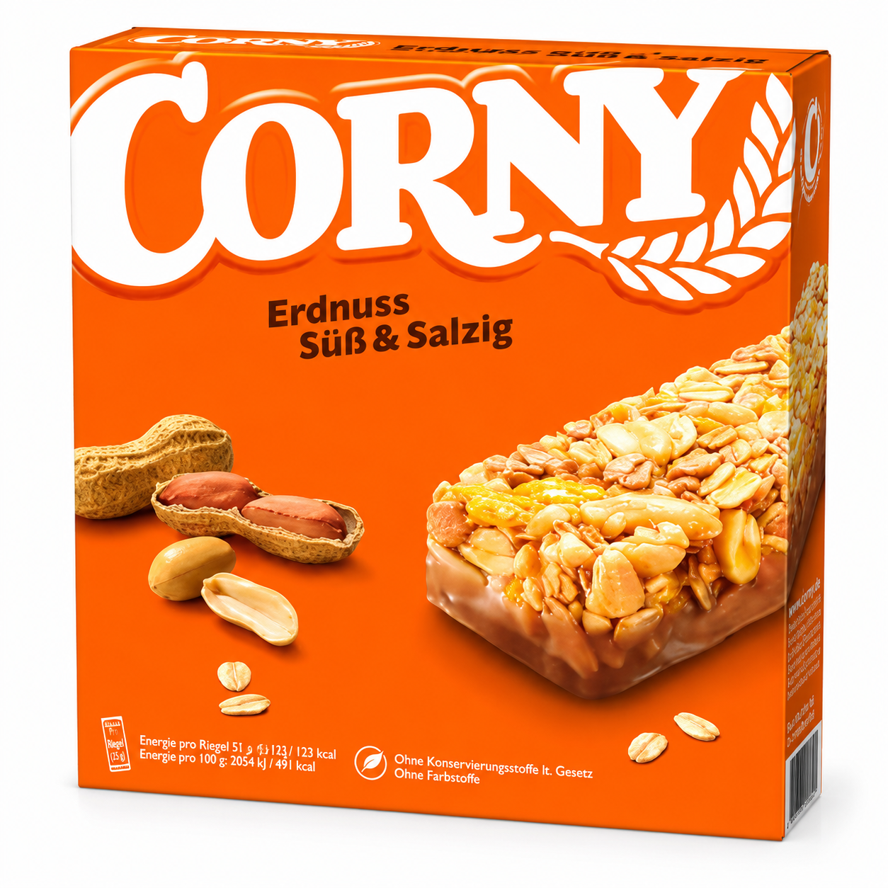 Corny Erdnuss Süß und Salzig 7 x 25 g