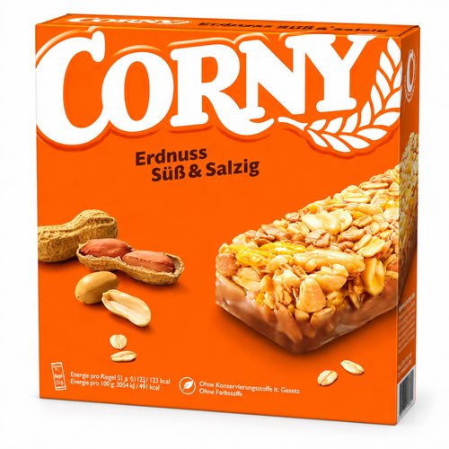 Corny Erdnuss Süß und Salzig 7 x 25 g