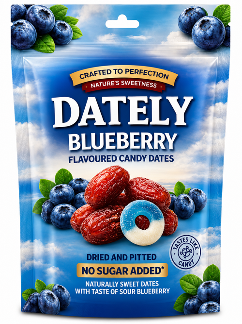 Dately Saure Datteln Blaubeergeschmack No Added Sugar 100 g