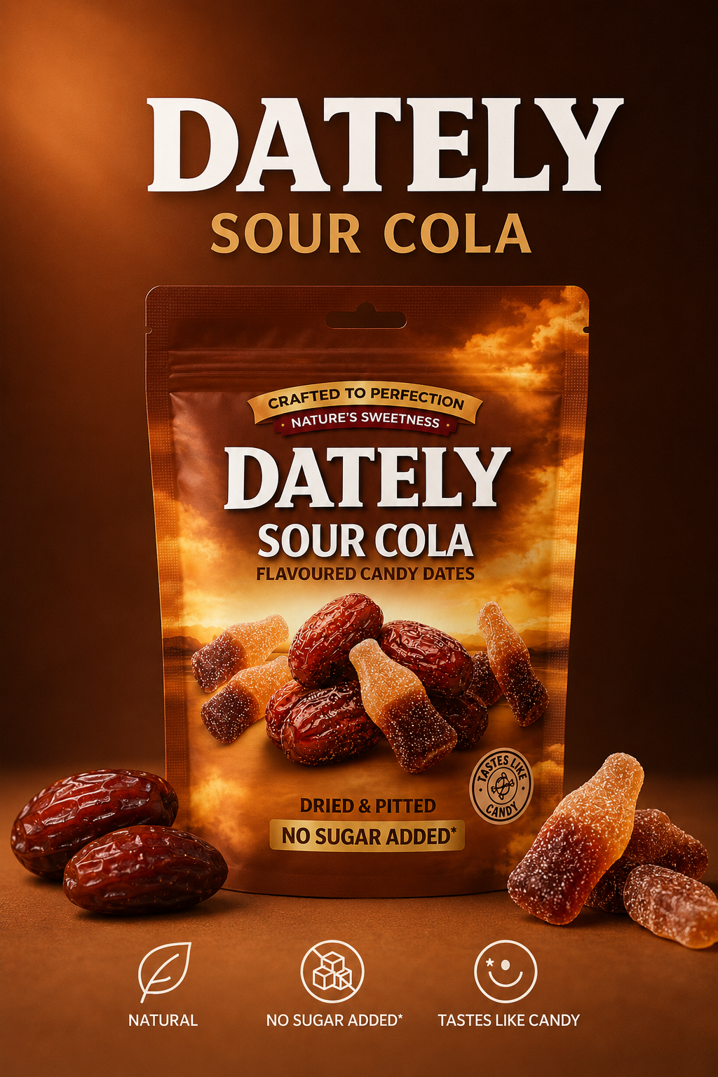 Dately Sour Cola No Sugar Added 100 g