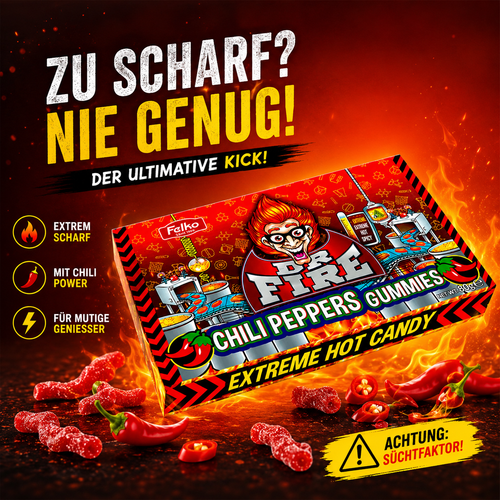 Felko Dr. Fire Chili Peppers Gummies 80 g