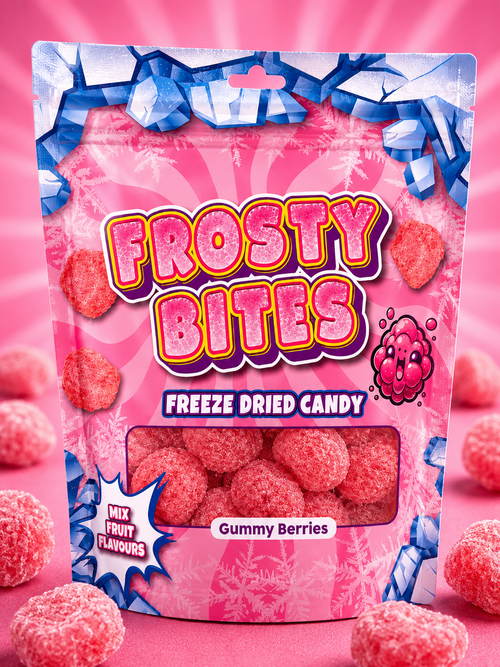 Frosty Bites Freeze Dried Candy Gummy Berries 50 g