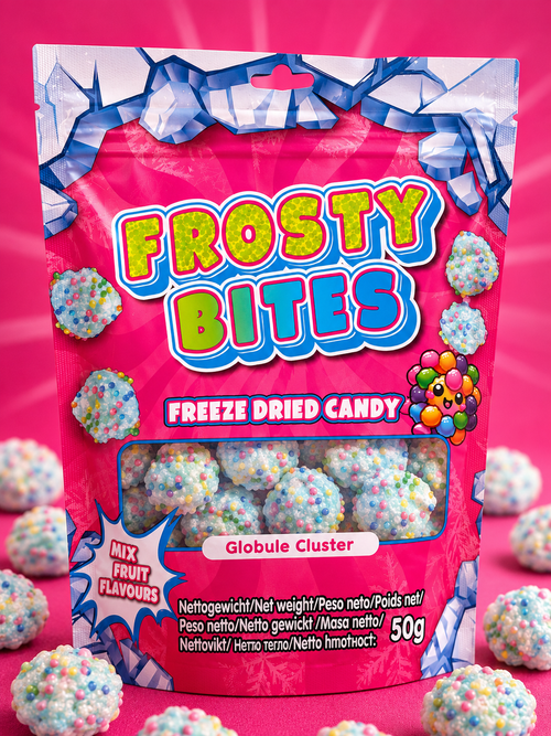 Frosty Bites Freezed Dried Candy Globule Cluster 50 g
