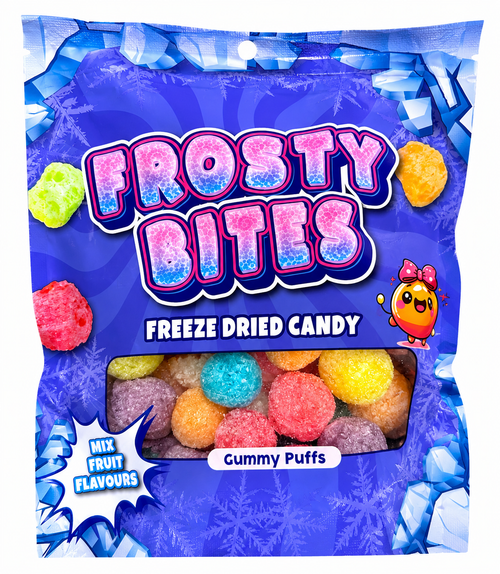 Frosty Bites Freezed Dried Candy Gummy Puffs 50 g