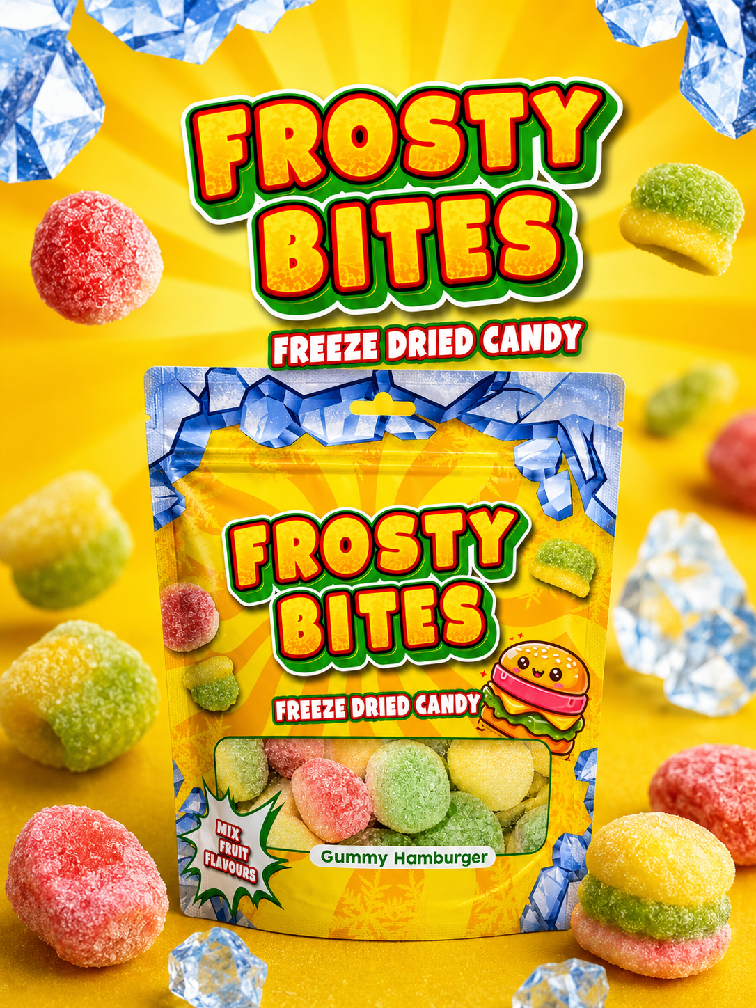 Frosty Bites Freezed Dried Candy Hamburger 50 g
