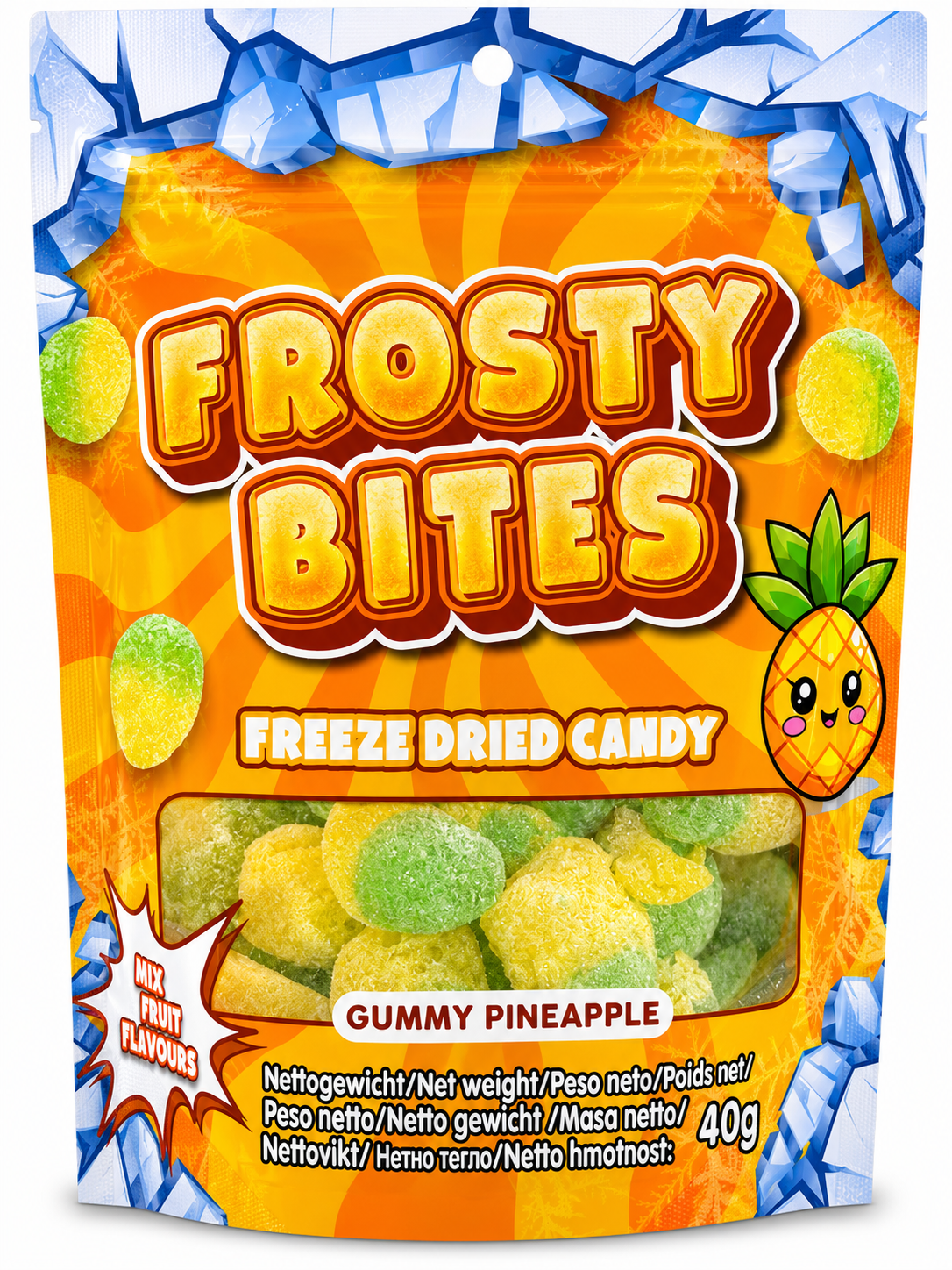 Frosty Bites Freezed Dried Candy Pineapple Freeze 40 g