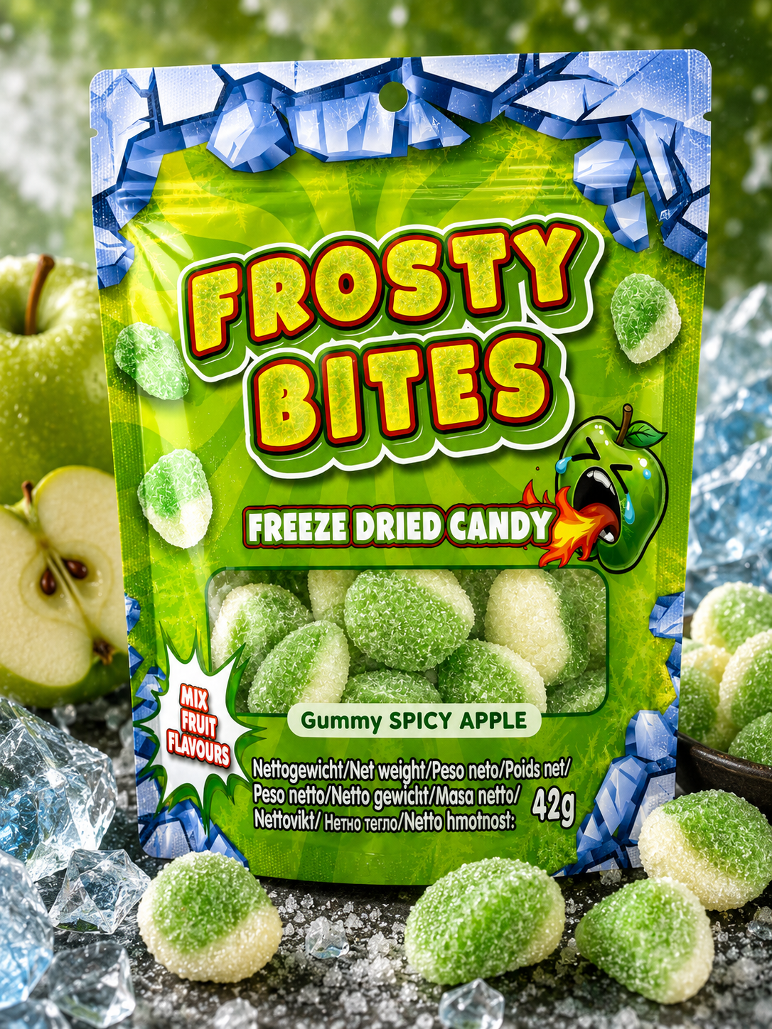 Frosty Bites Gummy Spicy Apple 42 g