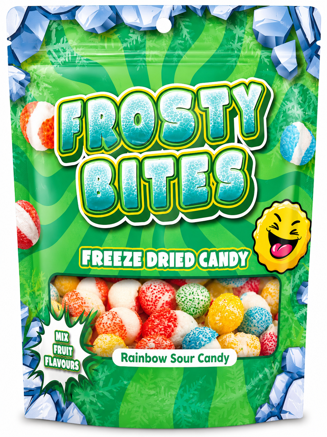 Frosty Bites Rainbow Sour Candy 76 g