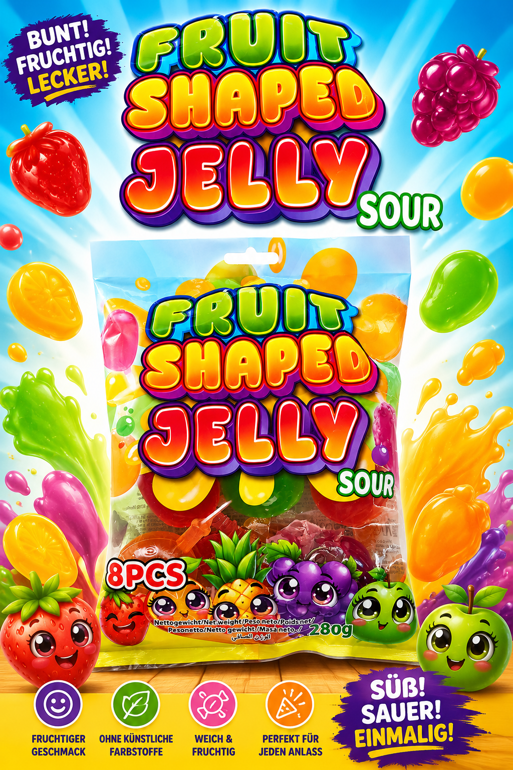 Fruit Shaped Jelly 280 g