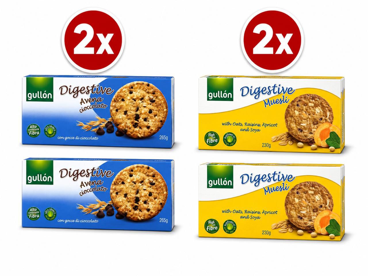 Gullon Digestive Choco & Müsli Bundle