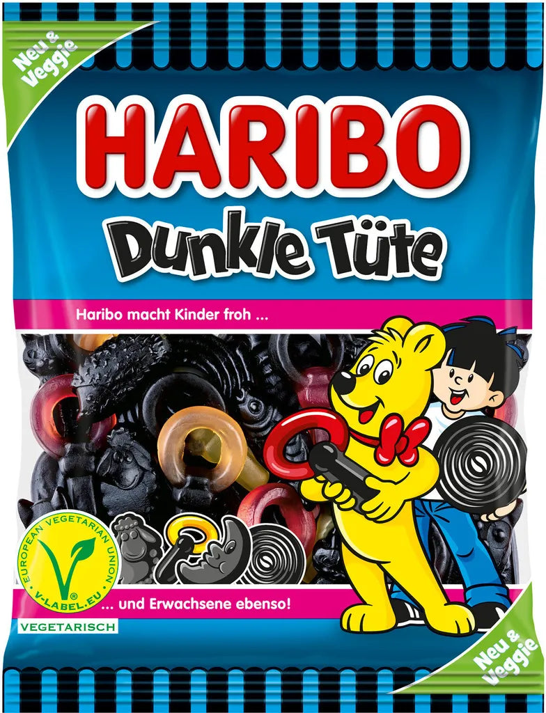 Haribo Dunkle Tüte Vegan 175 g