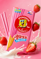 JUNYI Spongebob Sticks Strawberry 21 g