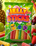 Jelly Sticks Sour 300 g