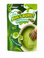 Juicy Burst Gummies Matcha Flavor Helal 60 g 