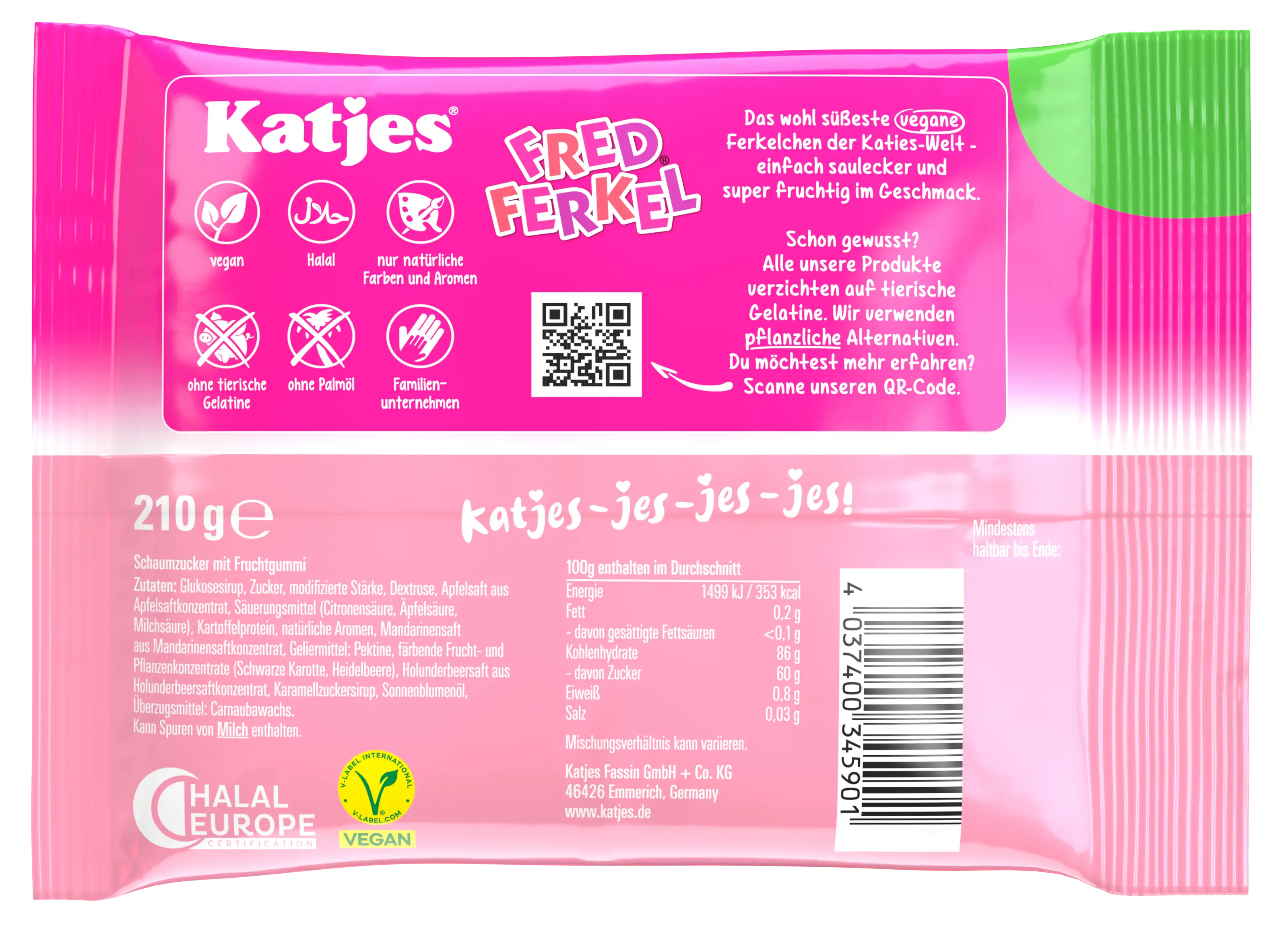 Katjes Fred Ferkel 210 g