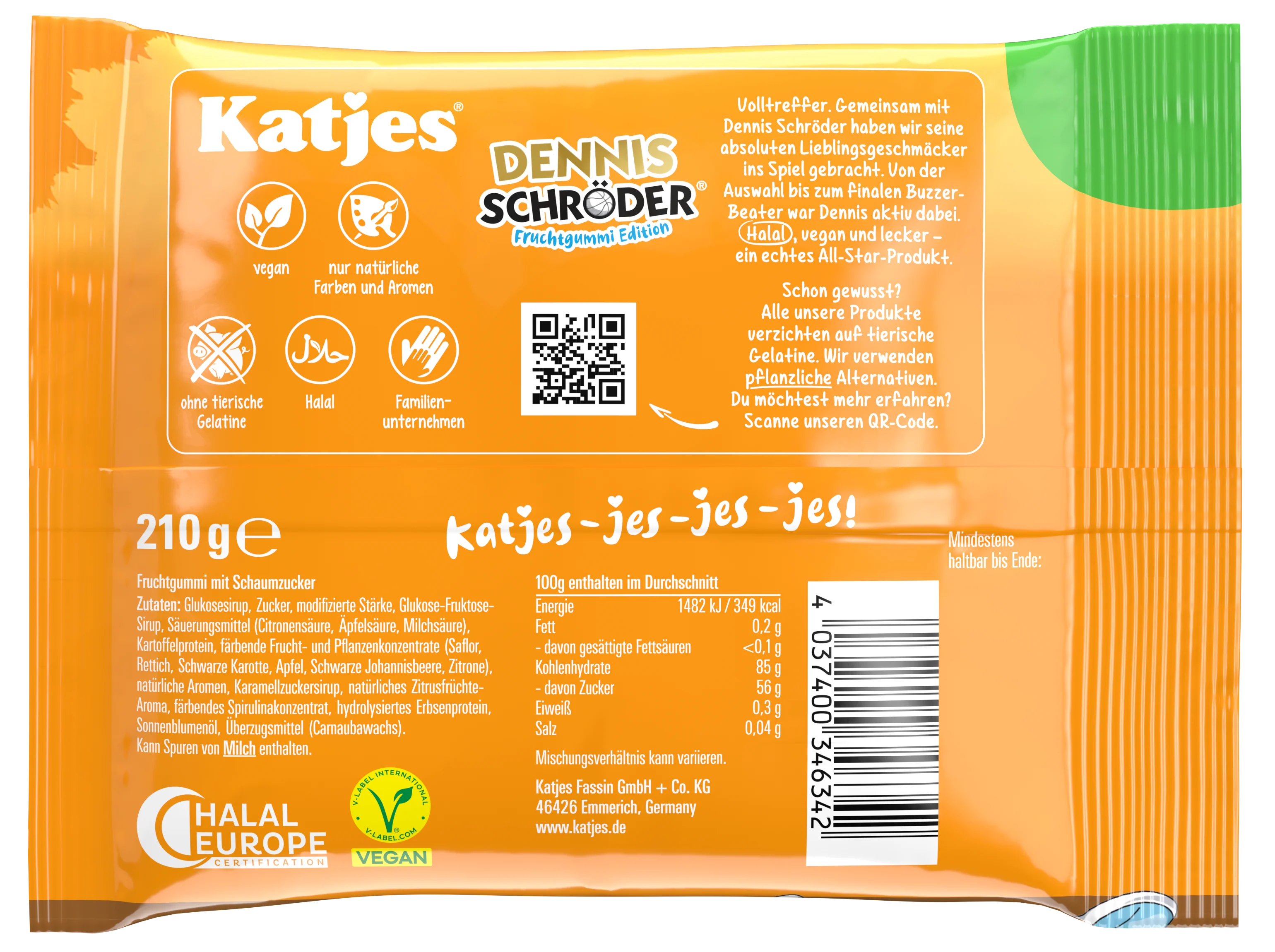 Katjes Katzen Pflöchten 210 g