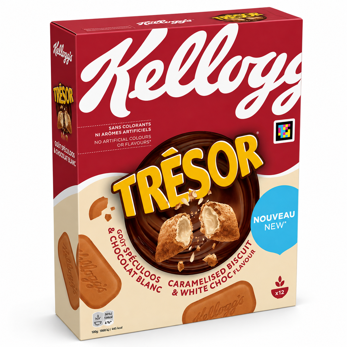 Kellogg's Tresor Caramelised Biscuit & White Choc 375 g