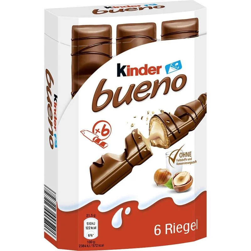 Kinder Bueno 6er pack 6  x 21,5 g