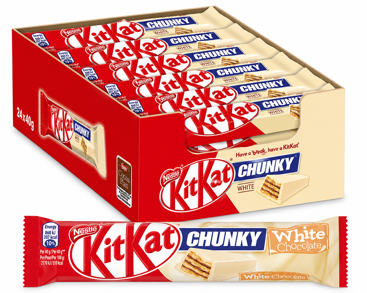 KitKat Chunky White Chocolate 24 x 40 g