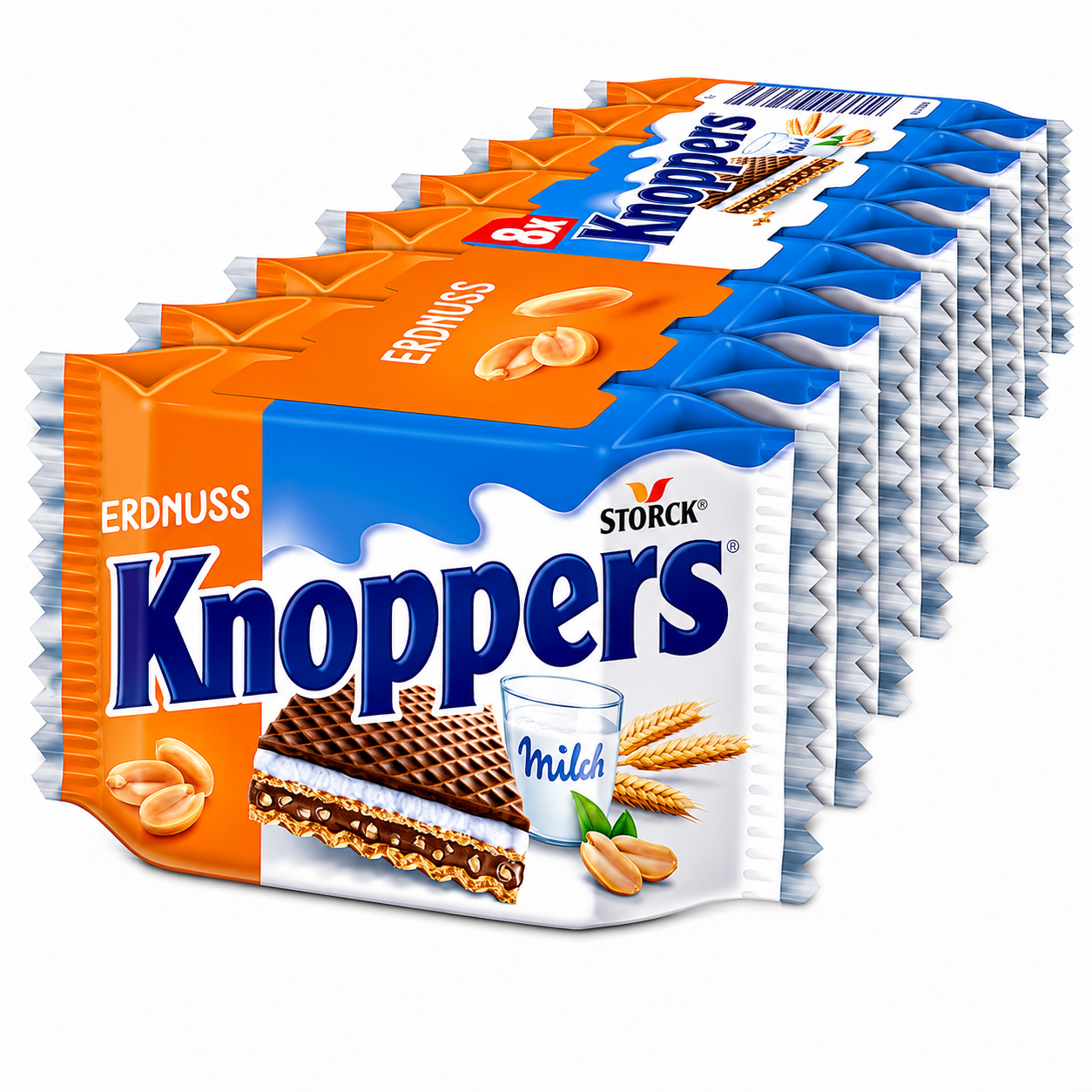 Knoppers Erdnuss 8 x 25 g pack