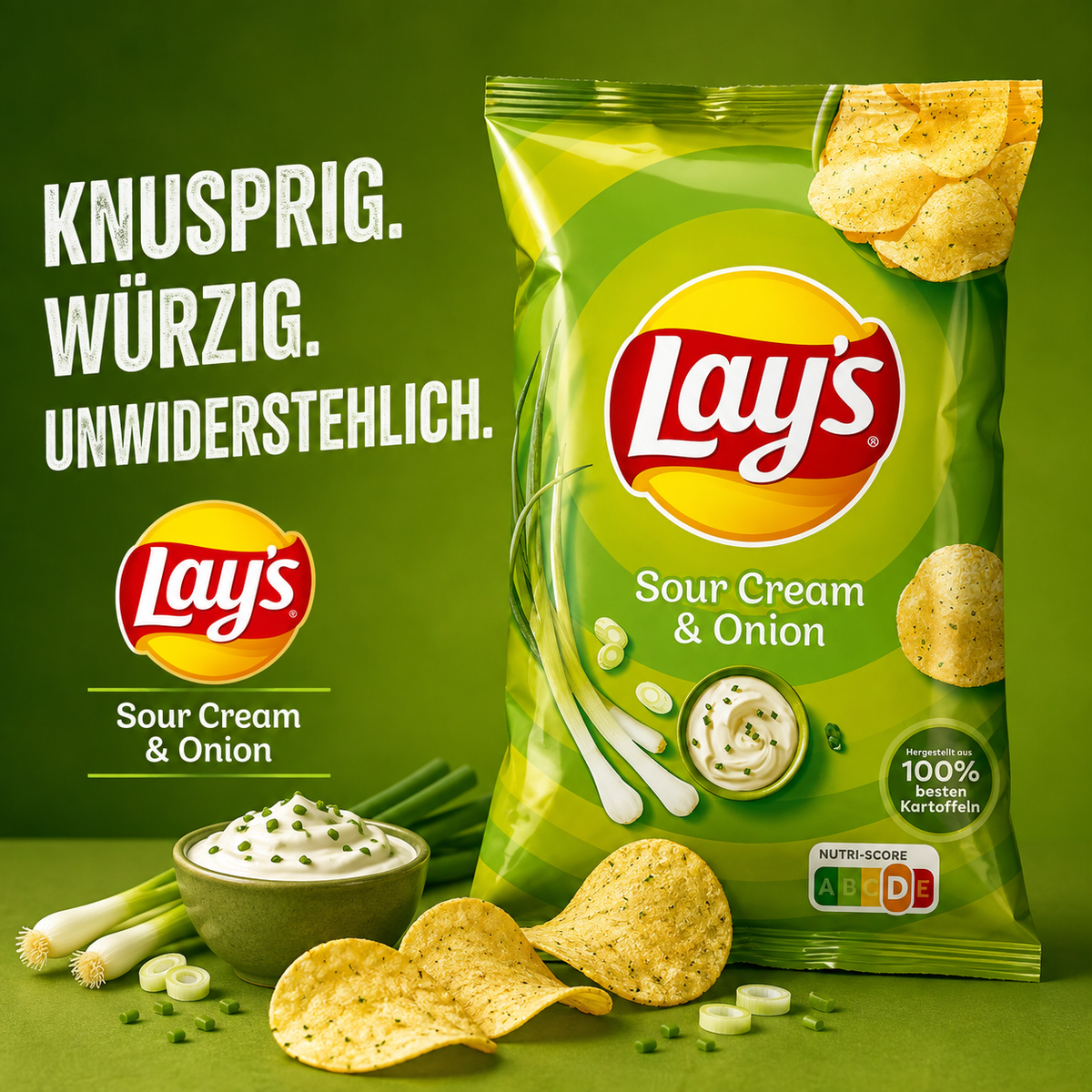 Lay's Sour Cream & Onion 150 g