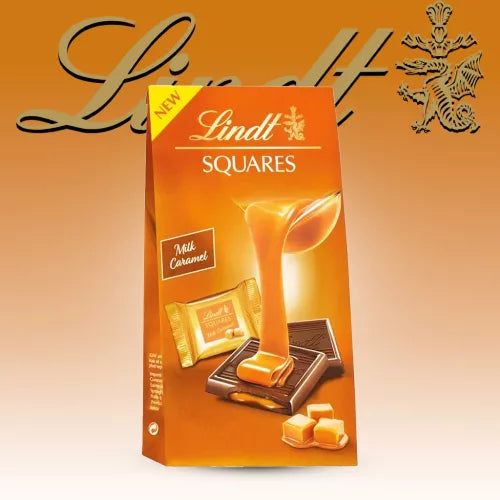 Lindt Squares Milk Caramel 144 g
