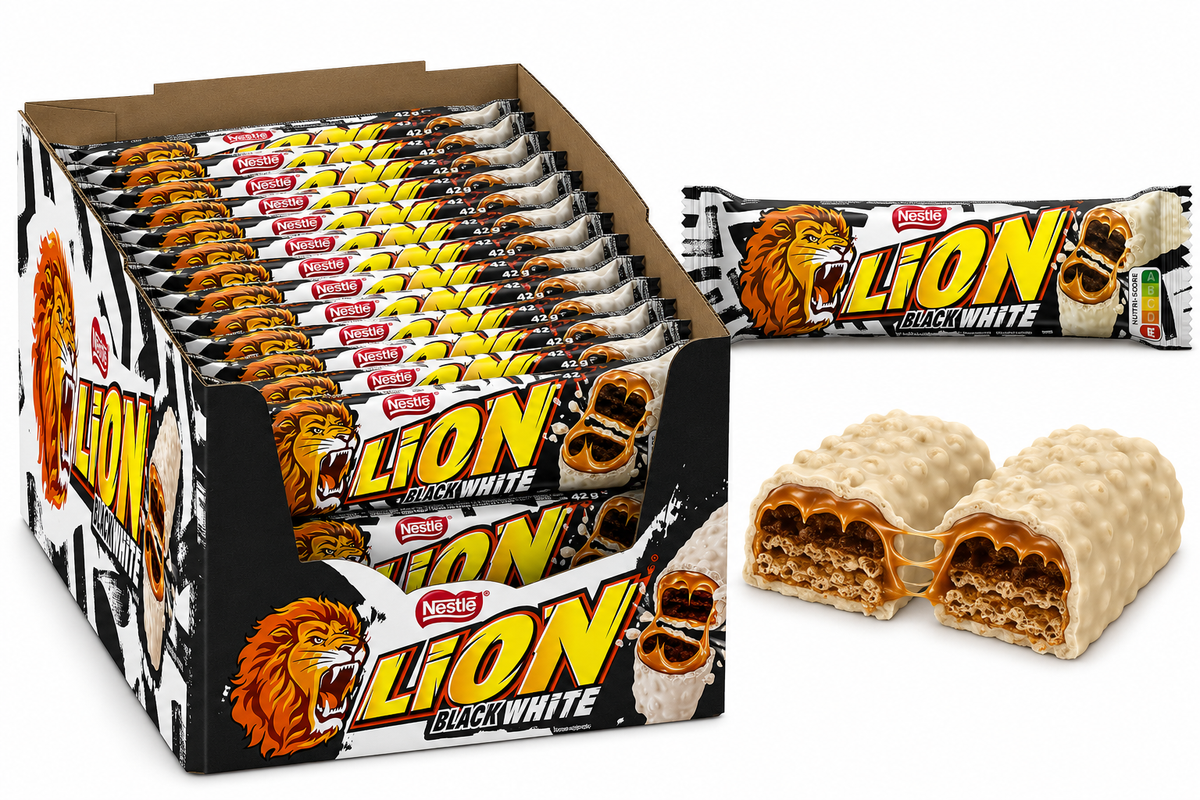 Lion Black & White Schokoriegel 24 x 42 g
