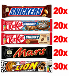 Mega XL Schokoriegel Bundle 110 Riegel! Lion Black&White(MHD: 01.09.26)