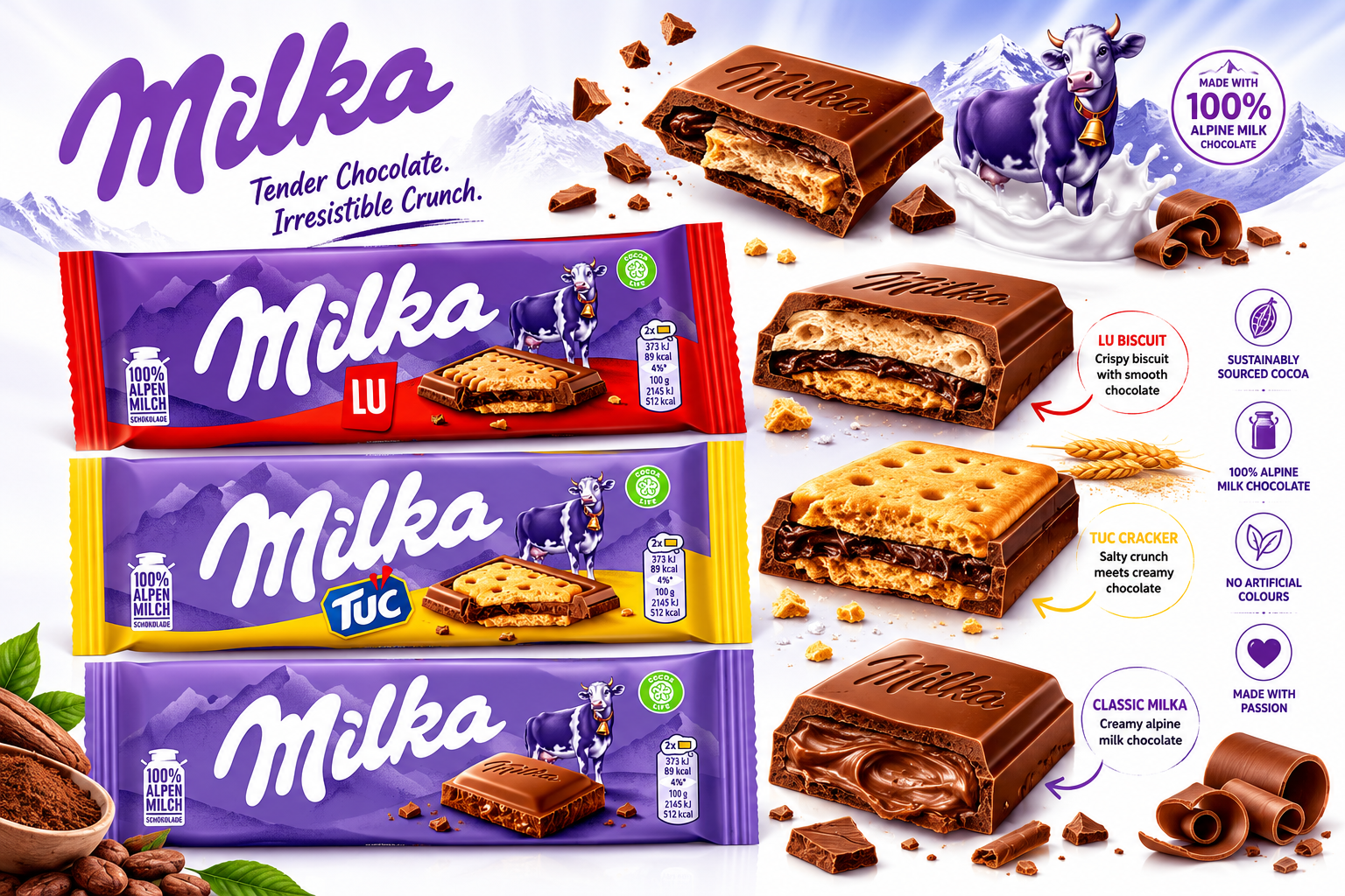 Milka Biscoff, Tuc Kekse, LU Kekse Bundle