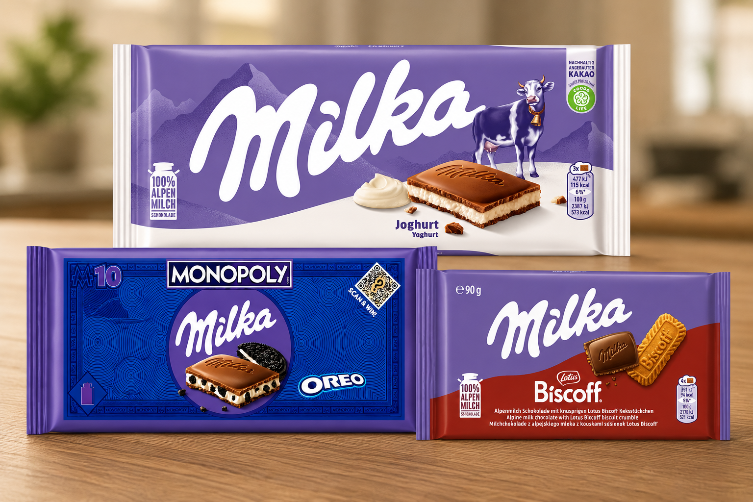Milka Bundle - Biscoff, Jorghurt, Oreo