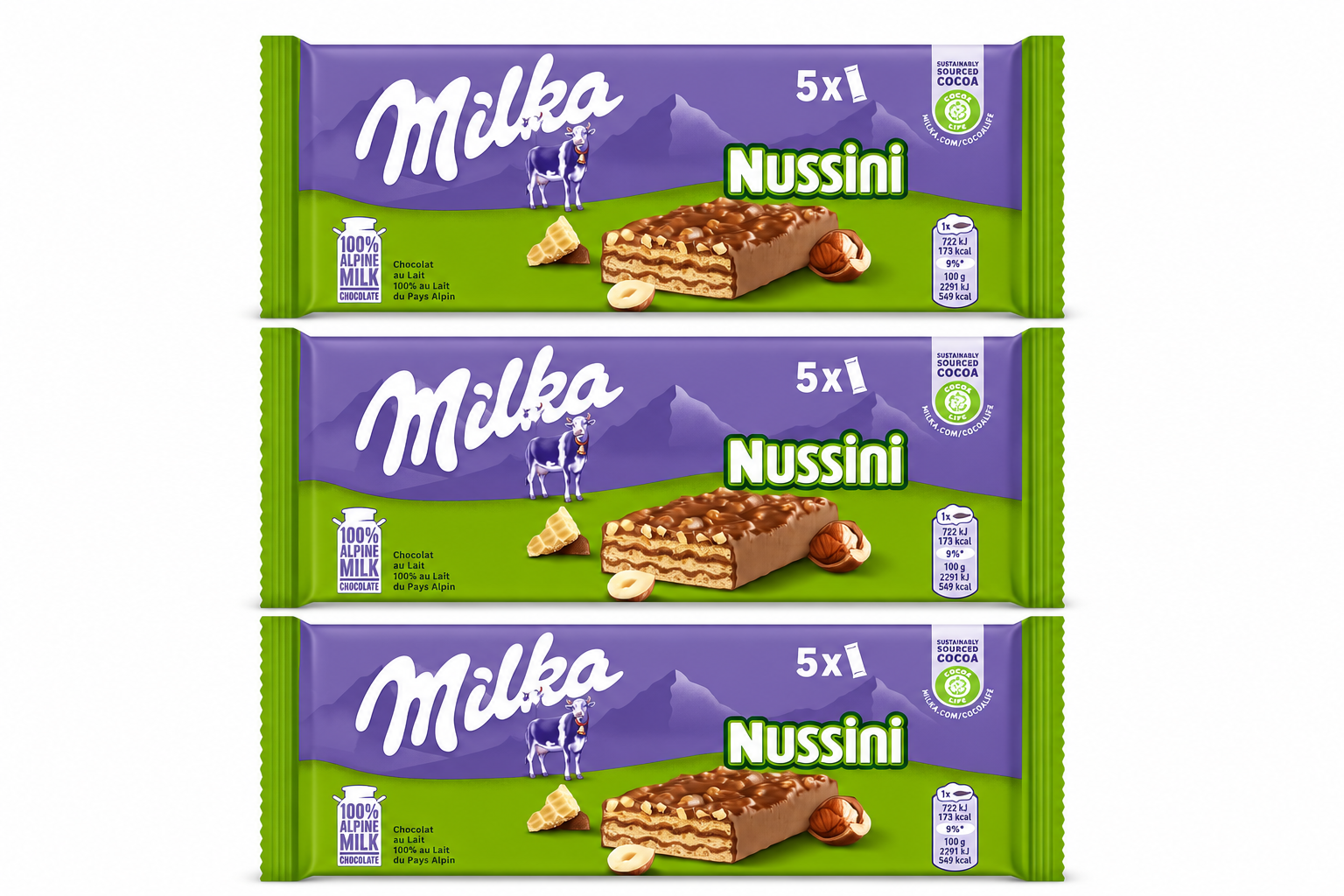 Milka Nussini 3 er Bundle