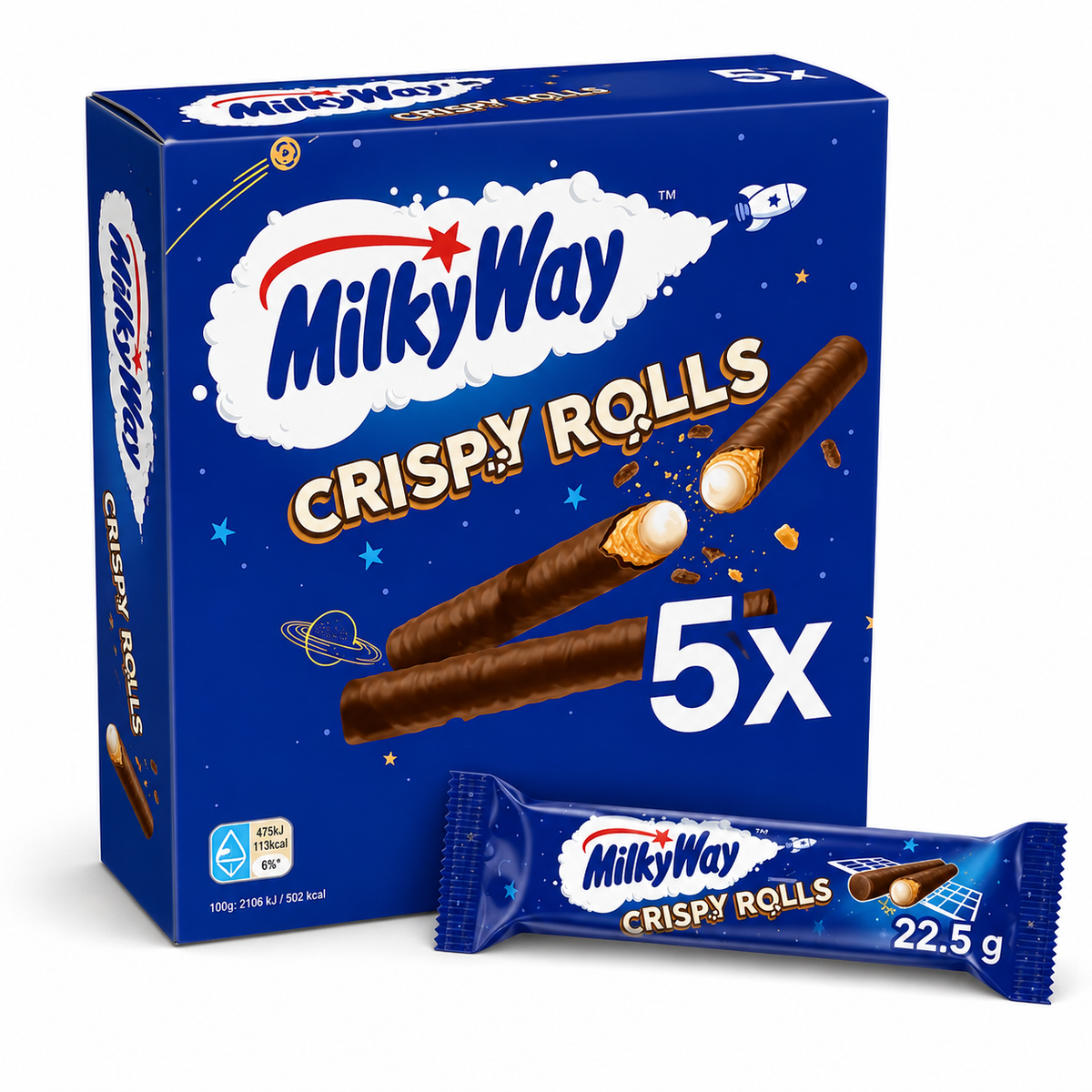 Milky Way Crispy Rolls 5 x 22,5 g (112,5 g)