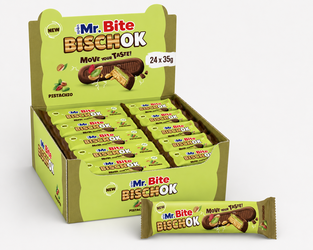 Mr. Bite Bischok Pistazie 24 x 35 g