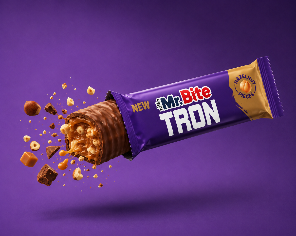 Mr. Bite Tron Caramel Haselnuss 24 x 32 g