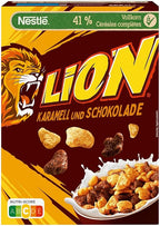 NESTLÉ LION Cereals, Schoko Cerealien mit Karamell 400g