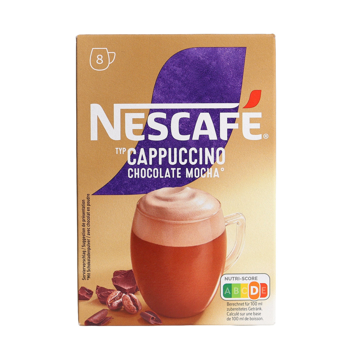 NESCAFÉ Typ Cappuccino Chocolate Mocha 8 x 17 g (136 g)