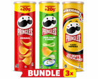 Pringles Classic Bundle Classic Paprika, Sour Cream & Onion, Original 3x 185 g