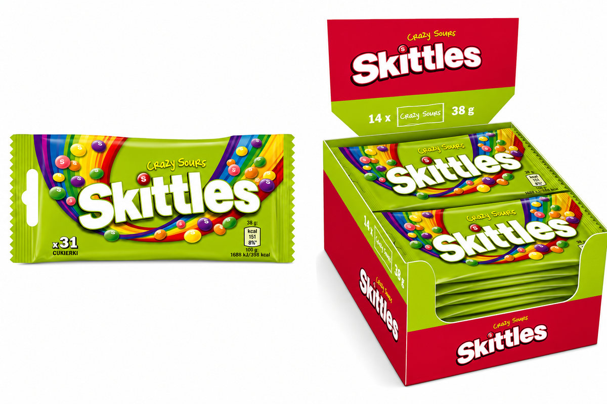 Skittles Crazy Sours 14 x 38g