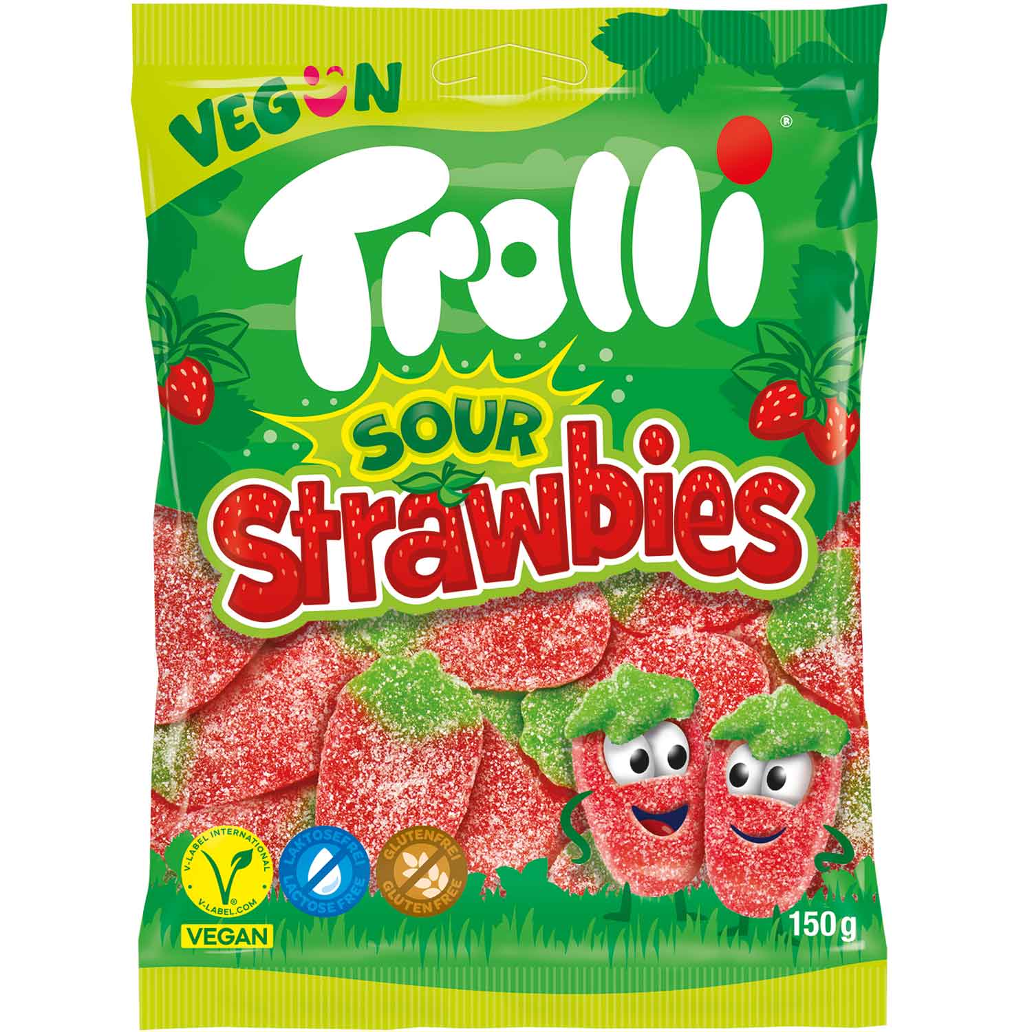 Trolli Sour Strawbies Vegan 150 g