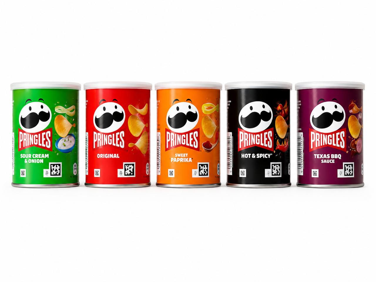 Pringles Big Bundle Original, BBQ, Hot & Spicy, Sweet Paprika, Sour Cream & Onion