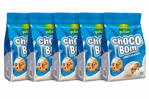 Gullón Chocobom Choco Blanco 5 x 100g