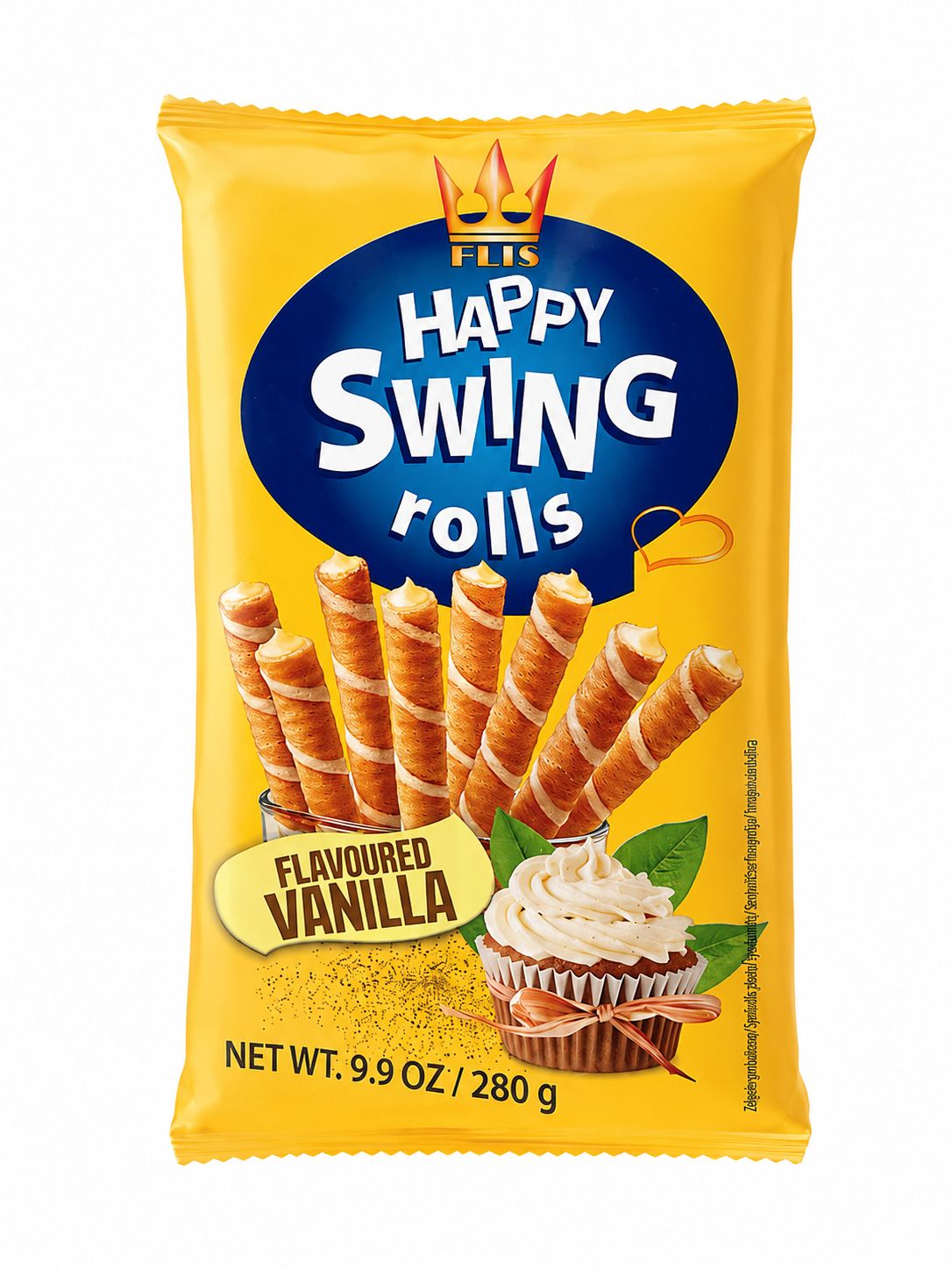 Flis Happy Swing Rolls Falvoured Vanilla 280 g