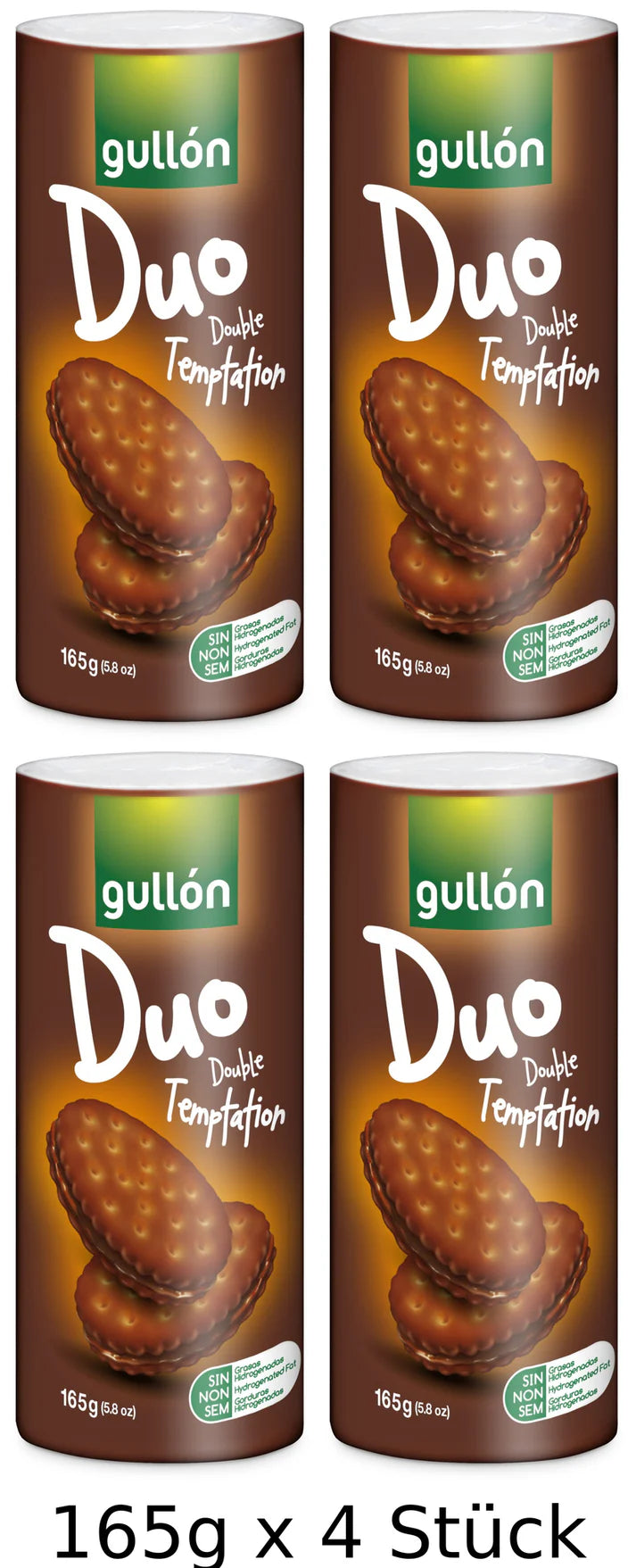 Gullon Duo double cacao 4 x 165g