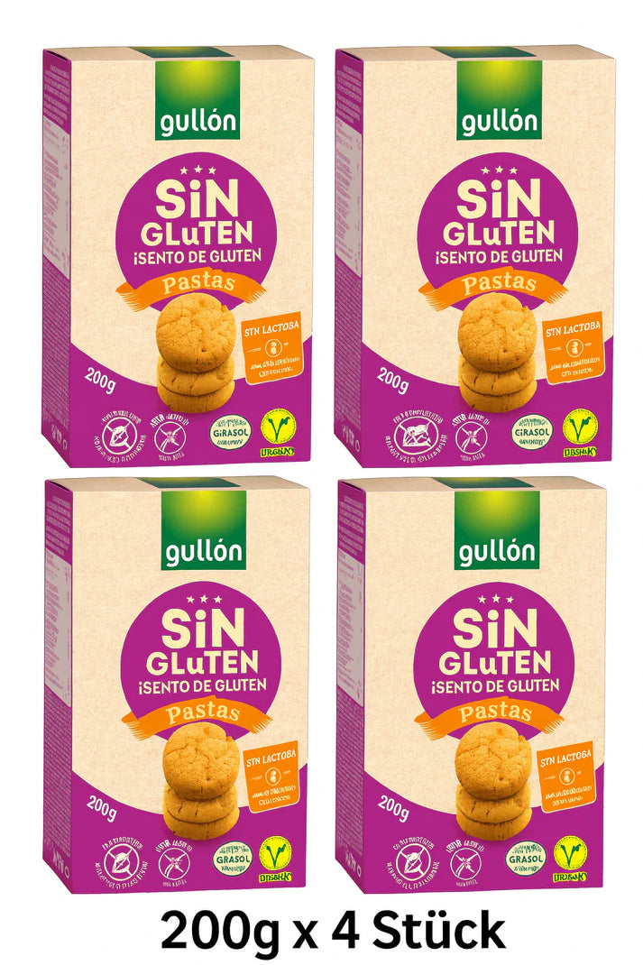 Gullon Glutenfreie Kekse Pastas 4 x 200g